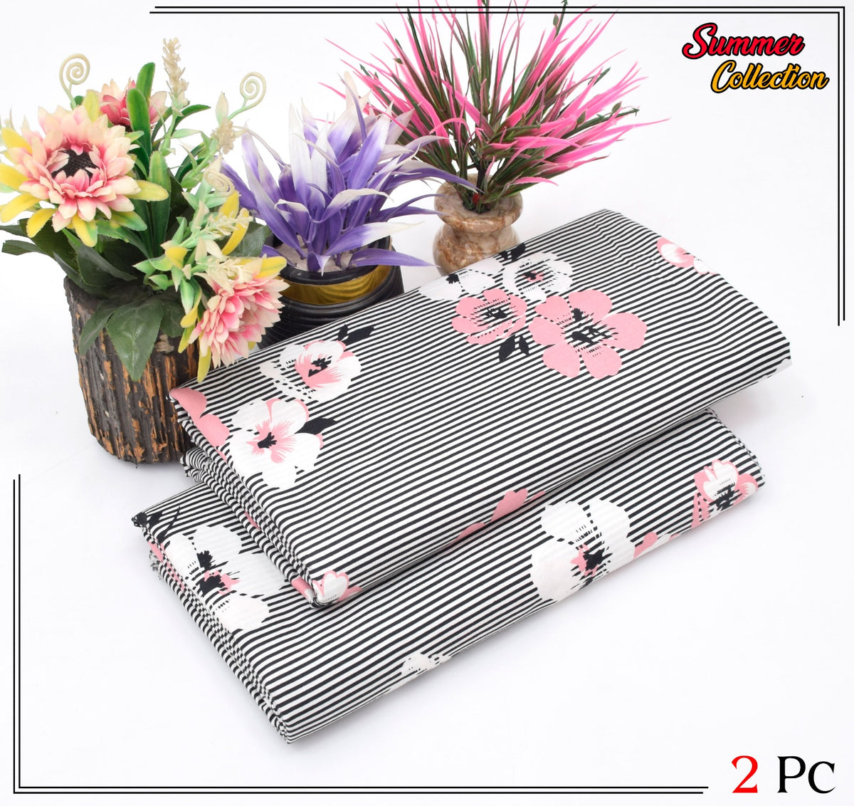 2 Piece Cotton Digital Print D # 213