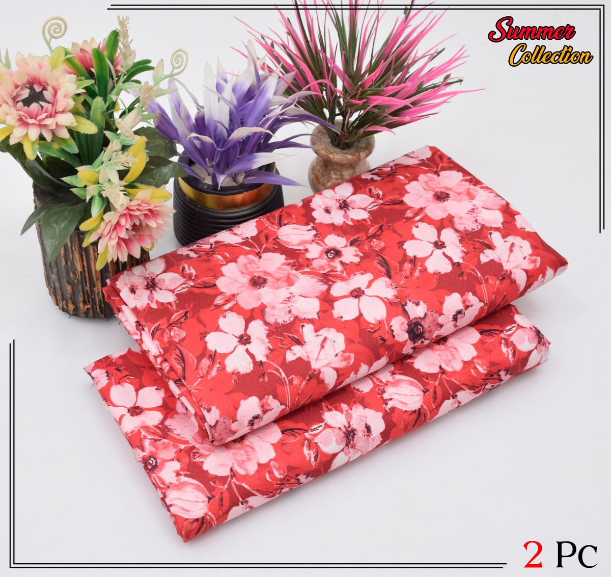 2 Piece Cotton Digital Print D # 215
