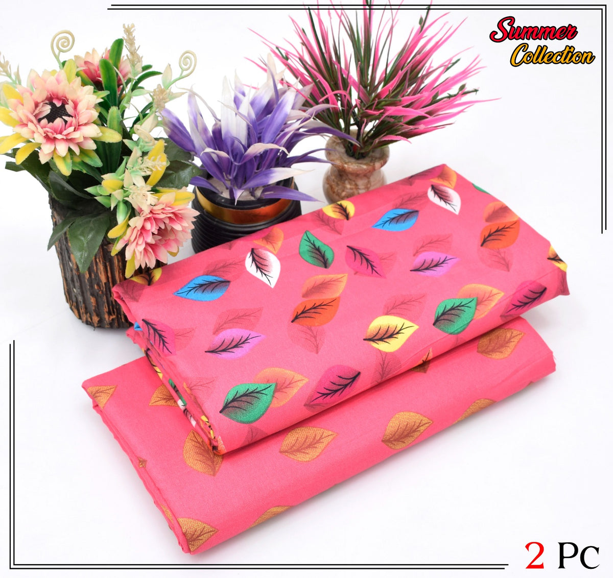 2 Piece Cotton Digital Print D # 217