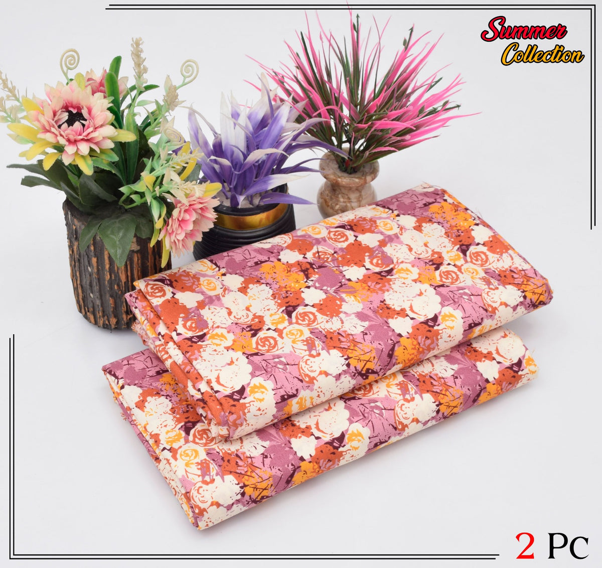 2 Piece Cotton Digital Print D # 219
